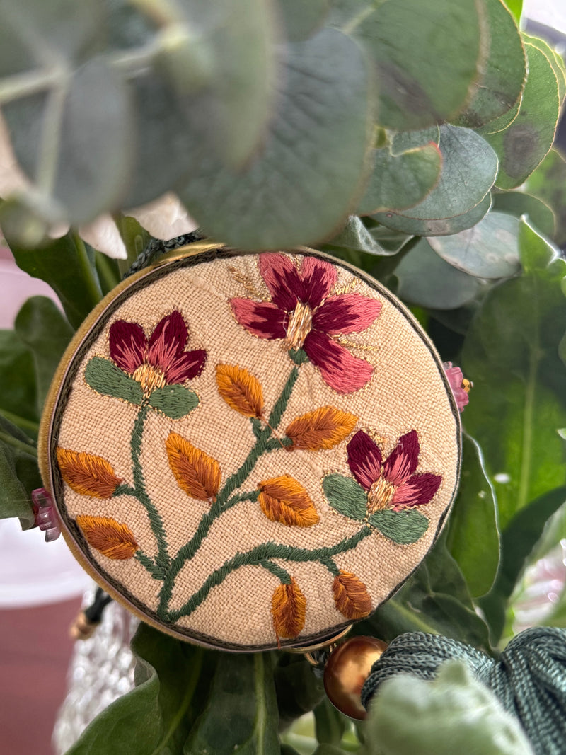 Embroidered hand made charm