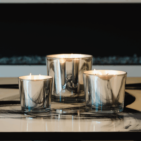 ✨Silver pots  5 wicks candles