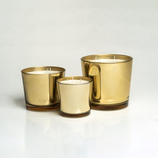 Gold collection ✨Big pot with 4wicks candles