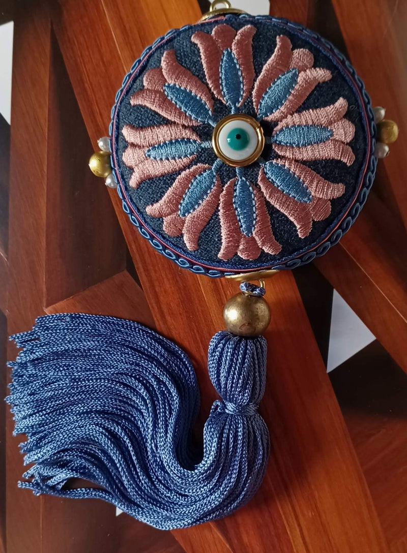 Embroidered hand made charm